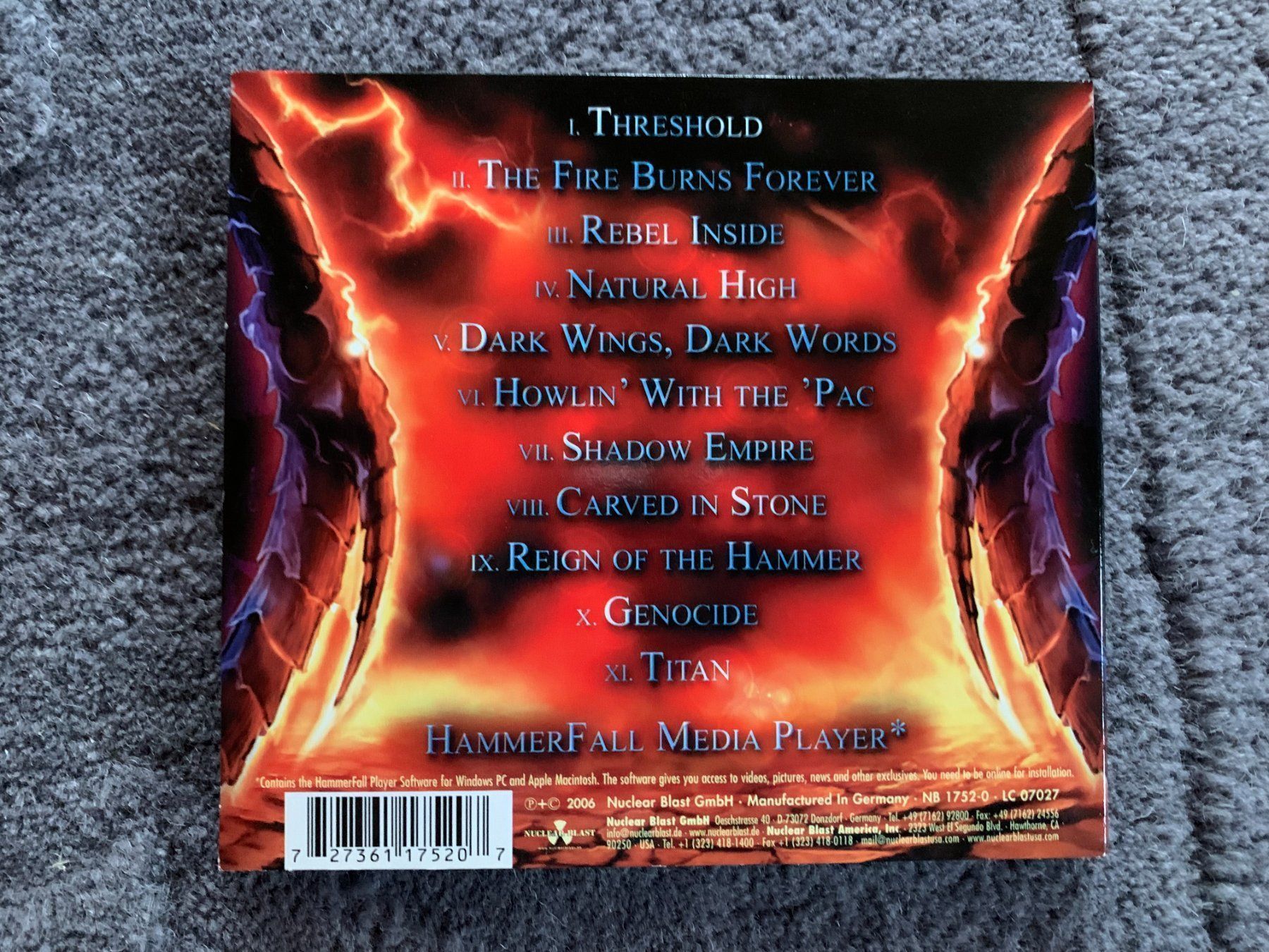 CD: HammerFall Threshold CD Digipak LMT Heavy Metal – Usato da Willerzell venduto da Stoeff8l 1