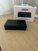 Lexon Flip Premium LCD Alarm Clock - Black - Top Condition