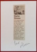 Aimee Mann Autogramm signiert Karte 10x15cm US Musik