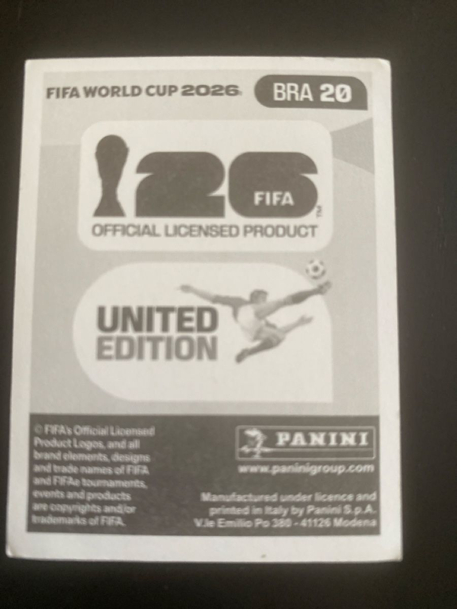 Panini Carte collezionabili: PANINI BRA 20 FIFA World Cup 2026 – Nuovo (secondo la descrizione) da Baden venduto da Dunkelheit 1