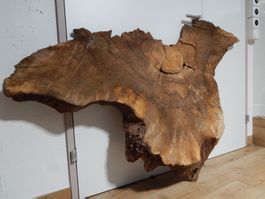 Nussbaum-Wurzelrelief Engel-Form 162×110 cm Baumnuss Natur