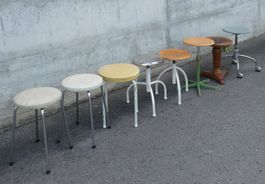 9 verschiedene 40er 50er 60er 70er Jahre Hocker