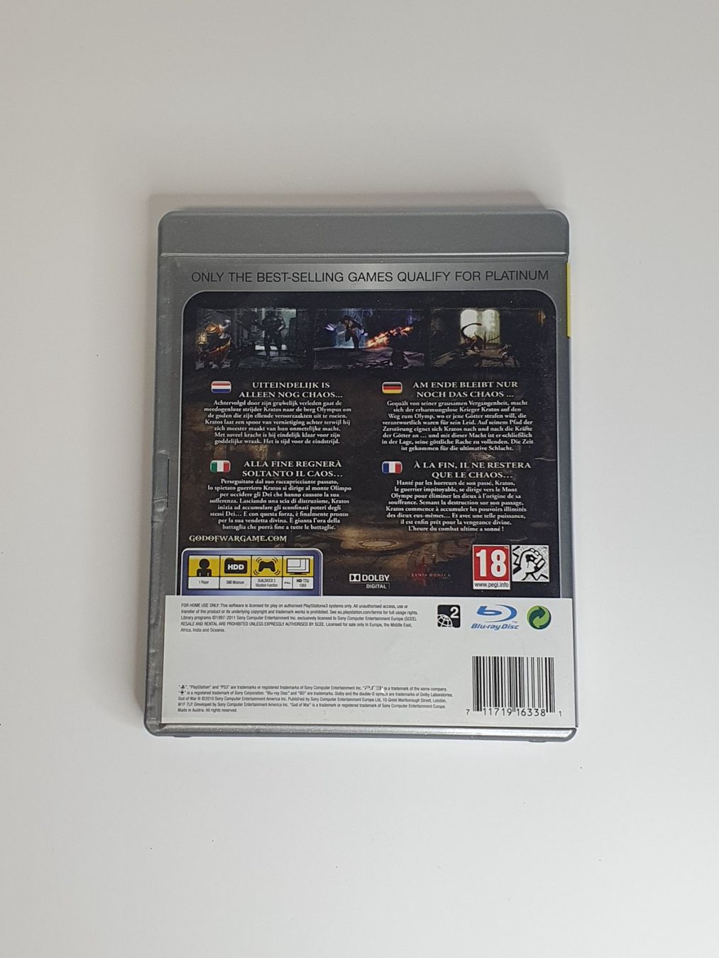 Sony Giochi: God of War 3 - PS3 Platinum Edition – Usato da Thun venduto da SkateAndDie 1