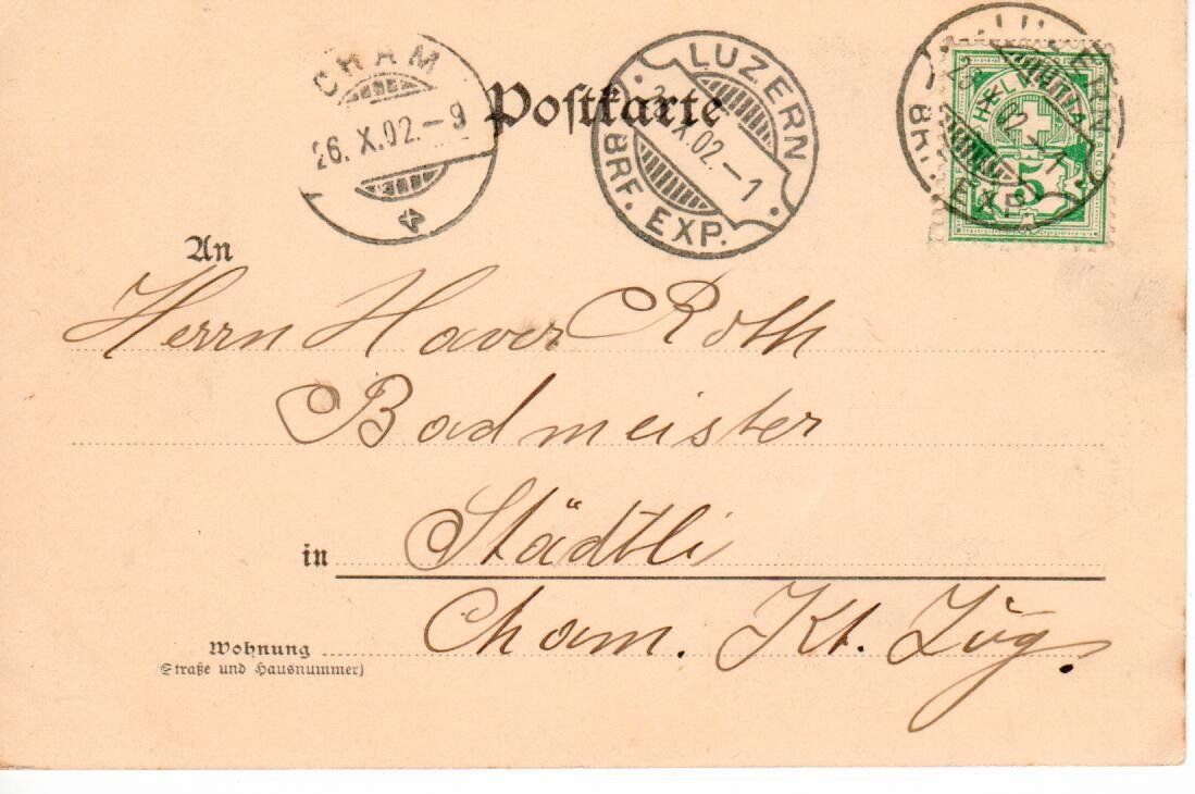 Cartes postales: Gruss aus Ruswil 1902 – D'occasion à Wolhusen par Curver9 1