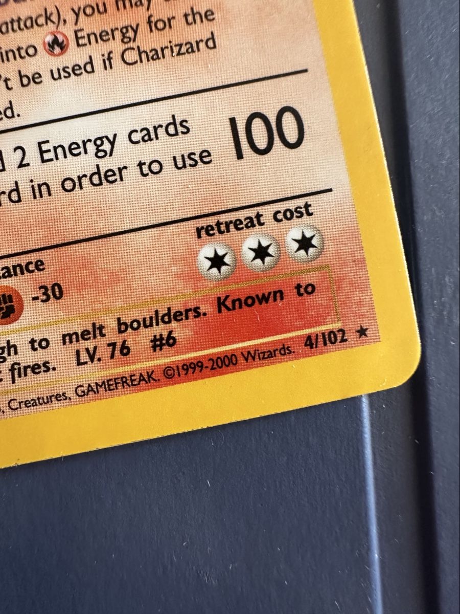 Pokémon Carte collezionabili: Charizard Holo 4/102 Base Set - 4th Print 1999-2000 - EN – Usato da Lausanne venduto da yan_m5zs 4