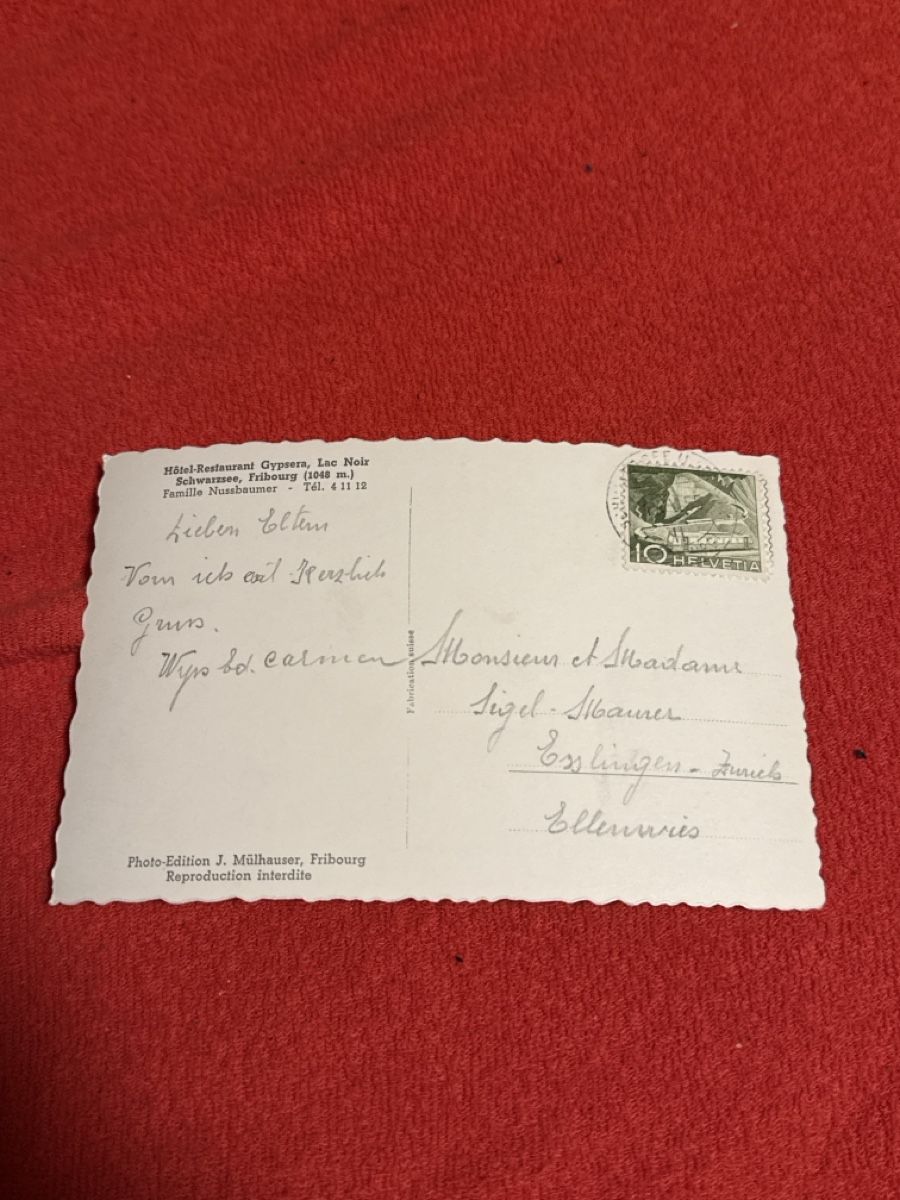 Cartoline postali: Ak fribourg – Usato da St. Antönien venduto da and_75rc 1