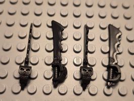 Lego 4x Schwert mit Totenkopf(23984)