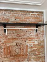 Wandgarderobe mit Kleiderstange & Wandregal