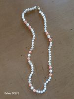 Collier de vrai perles/ corail / boule d'or 750ct