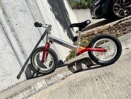 Kokua Like a Bike Laufrad silber rot gebrauchter Zustand
