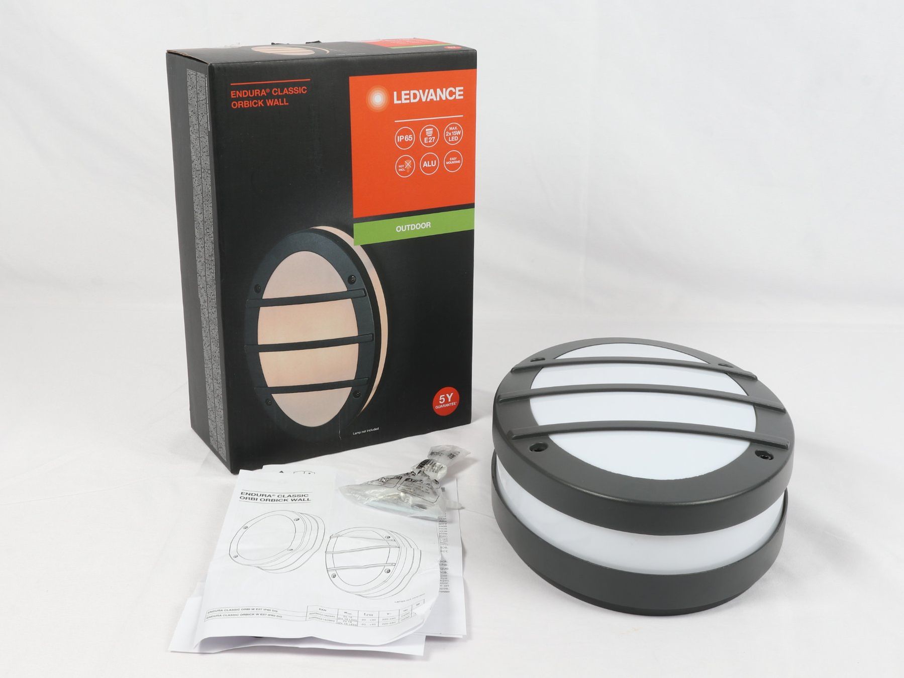 Lampen: LEDVANCE Endura Classic Orbick Wall Outdoor – Neu (gemäss Beschreibung) aus Steinen von Restwert_Steinen