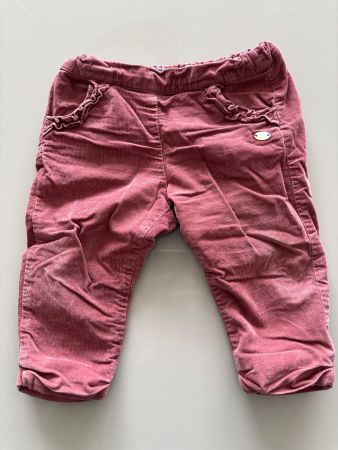 Pantalon velours rose fille - Tartine et Chocolat - 12 mois
