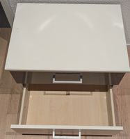 Nachttisch mit Schublade, weiss, gebraucht