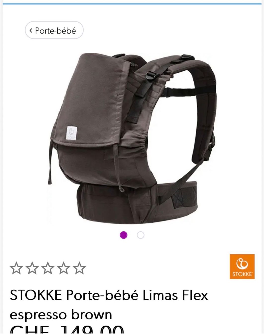 Stokke Bauch- & Rückentragen: Porte bébé Stokke Lima flex – Gebraucht aus Collombey von svea16
