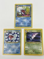 Seltene Pokémon Karten 1. Edition Golking Seaking Golbat