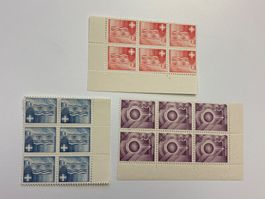 Alte Schweizer Briefmarken, 3 Sujets,  Versuchsdrucke