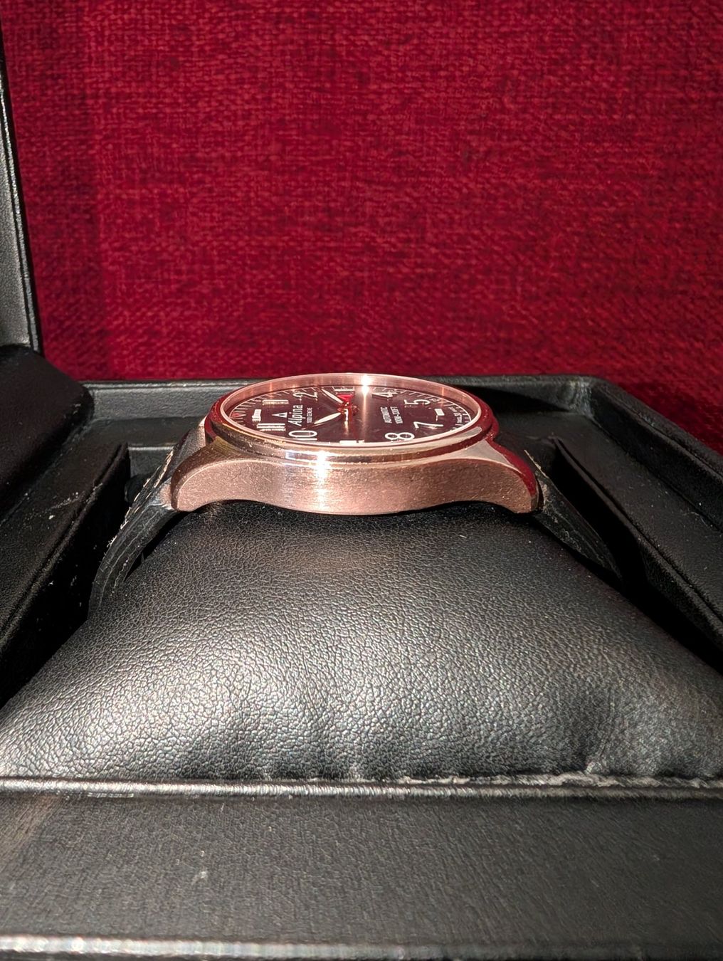 Alpina Orologi: Alpina Startimer Pilot Automatic 40mm, blau/rosé + Box, Pap. – Usato da Winterthur venduto da platten-laden 6