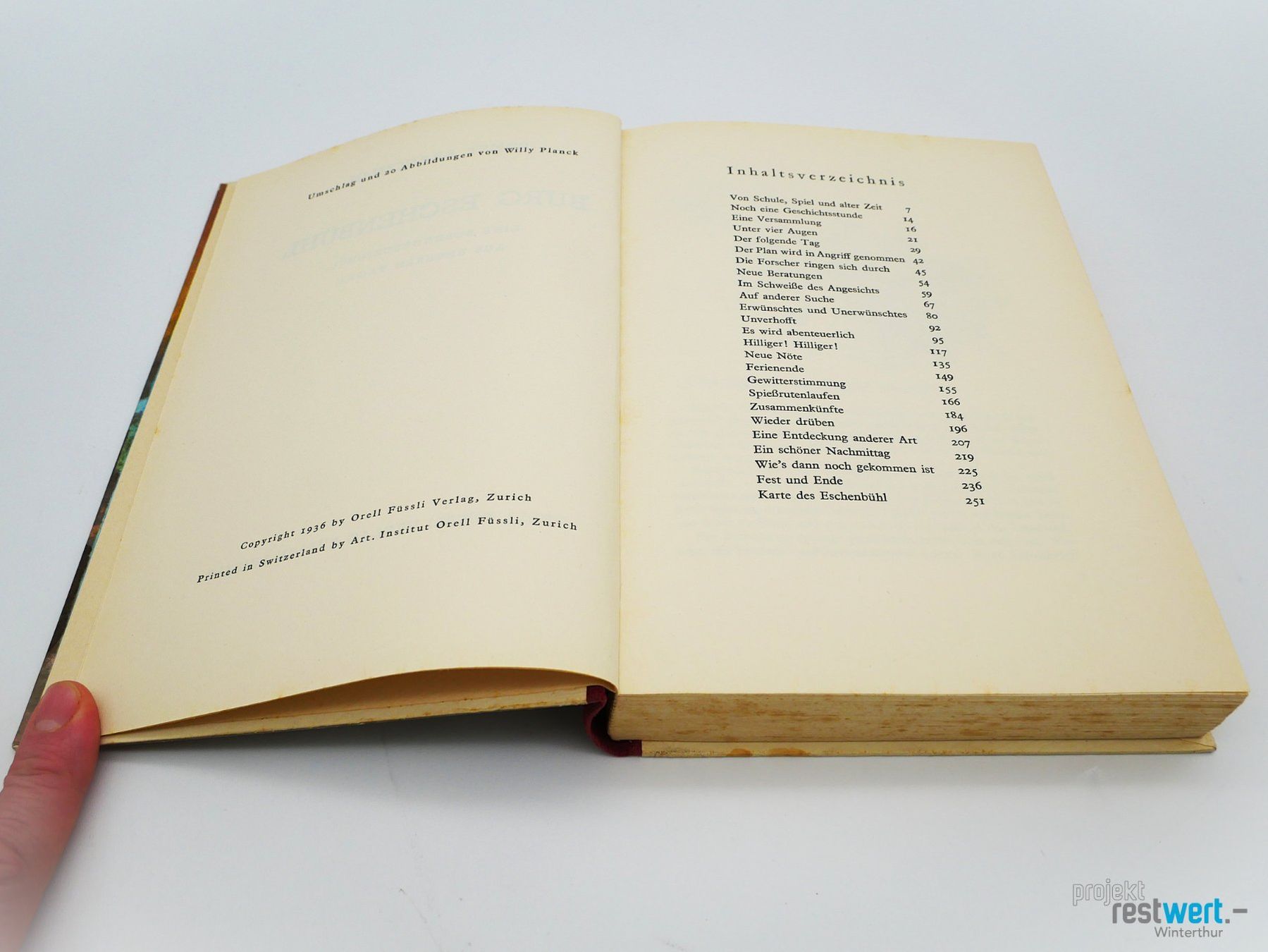 Bücher: BURG ESCHENBÜHL Eine Bubengeschichte E. Brauchlin – Gebraucht aus Winterthur von Restwert_Winterthur 1