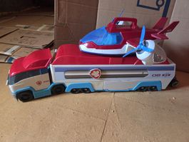 PAW Patrol Spielzeug LKW mit Flugzeug und Fahrzeugen