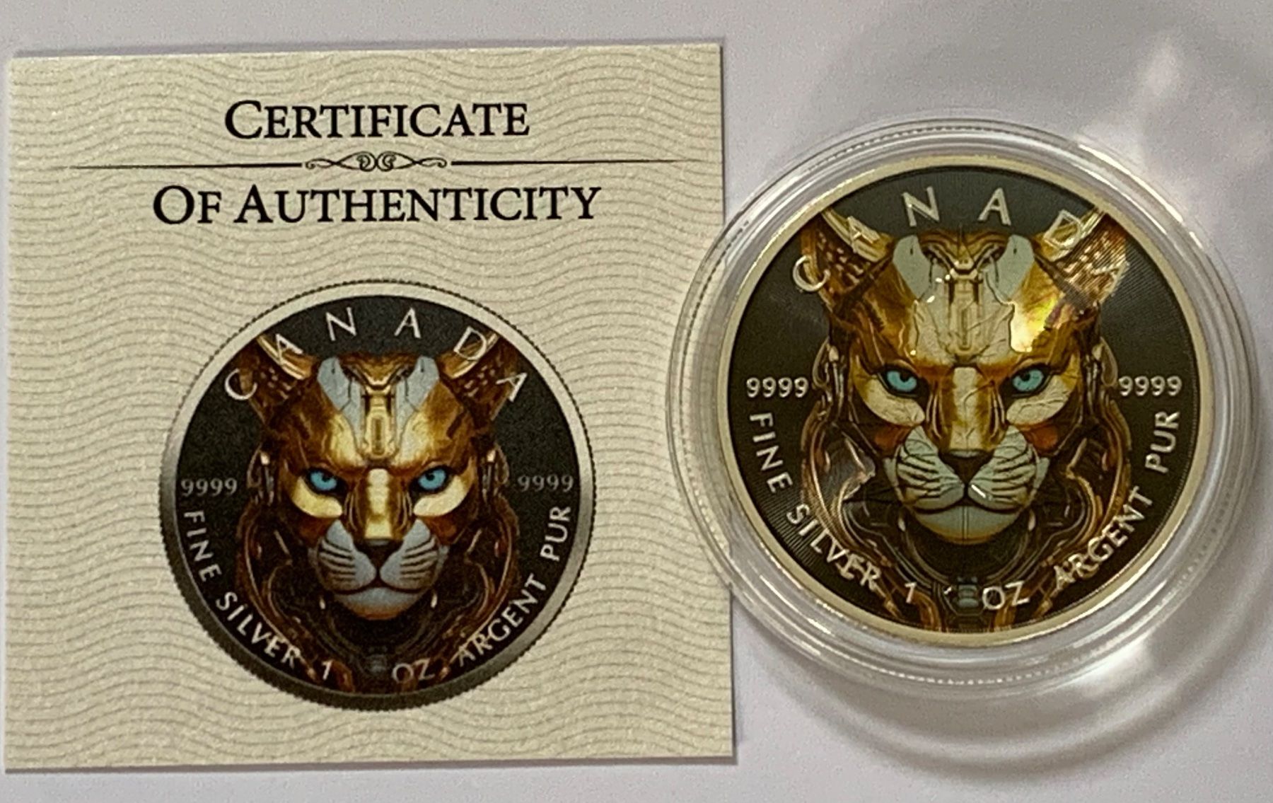 Tutti le monete: Maschine Beasts CAT Katze Maple Leaf 2025 /1 OZ SILBER-COLOR – Nuovo (secondo la descrizione) da Wetzikon ZH venduto da Nicki6 1