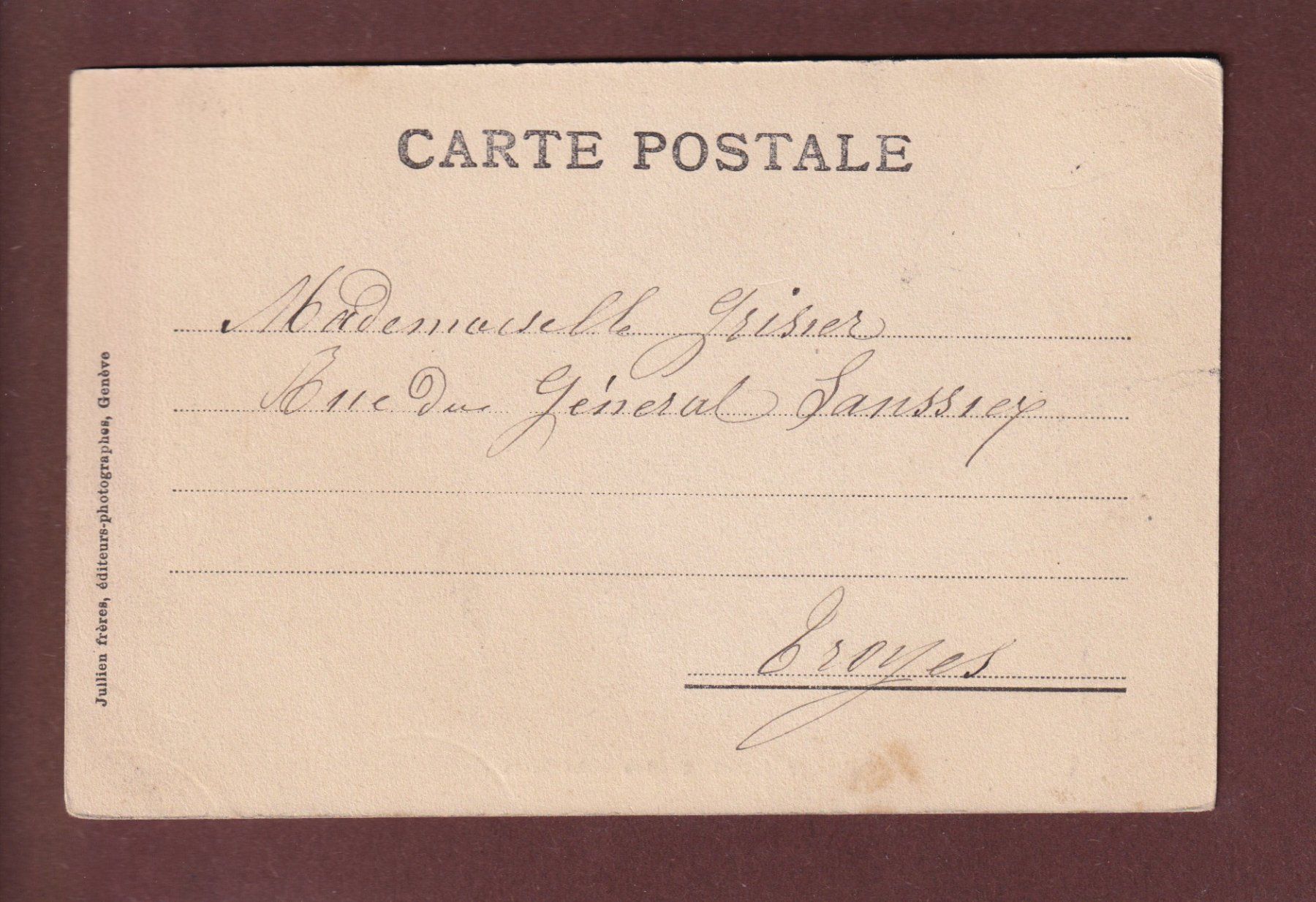 Cartes postales: GENEVE - La Jetée - 1908 – D'occasion à Pully par nicecards 1