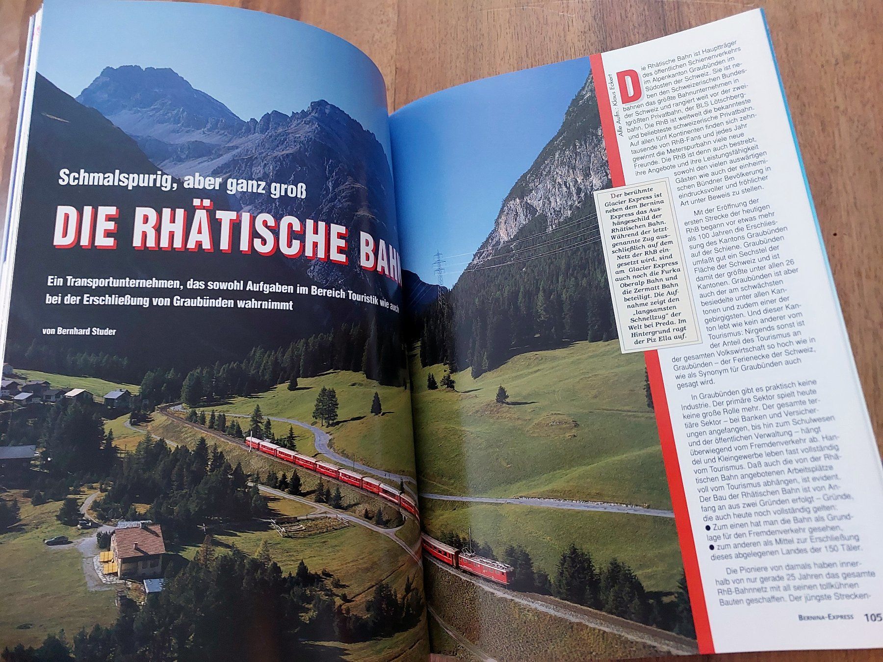 Revues & Magazines: Eisenbahn-Kurier - EK-Special Bernina-Express – D'occasion à Schönenwerd par Steidi 2