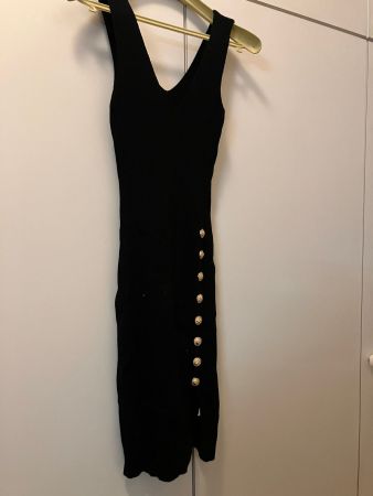 Vestito nero misto viscosa TU (S/M)