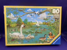 Ravensburger Puzzle 80 Teile Wasservögel Motiv gebraucht