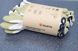 5 Paar Würth E-100 Arbeitshandschuhe Gr. 10 Neu