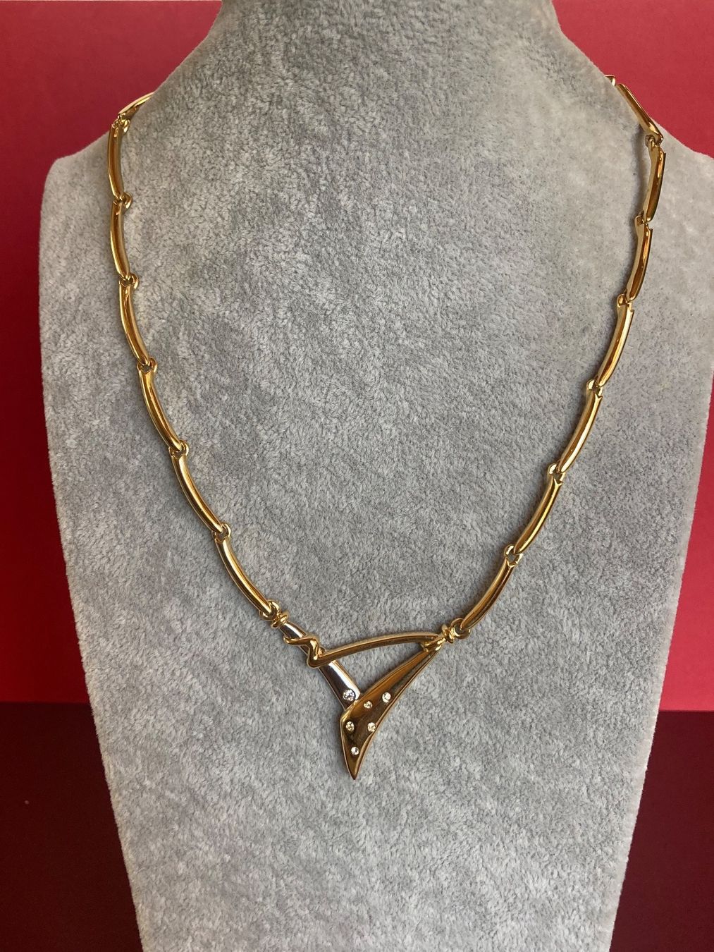 Catenine: Stylisch Vergoldet Kette m/w.G (50cm) – Usato da Laufen venduto da Trendmarket