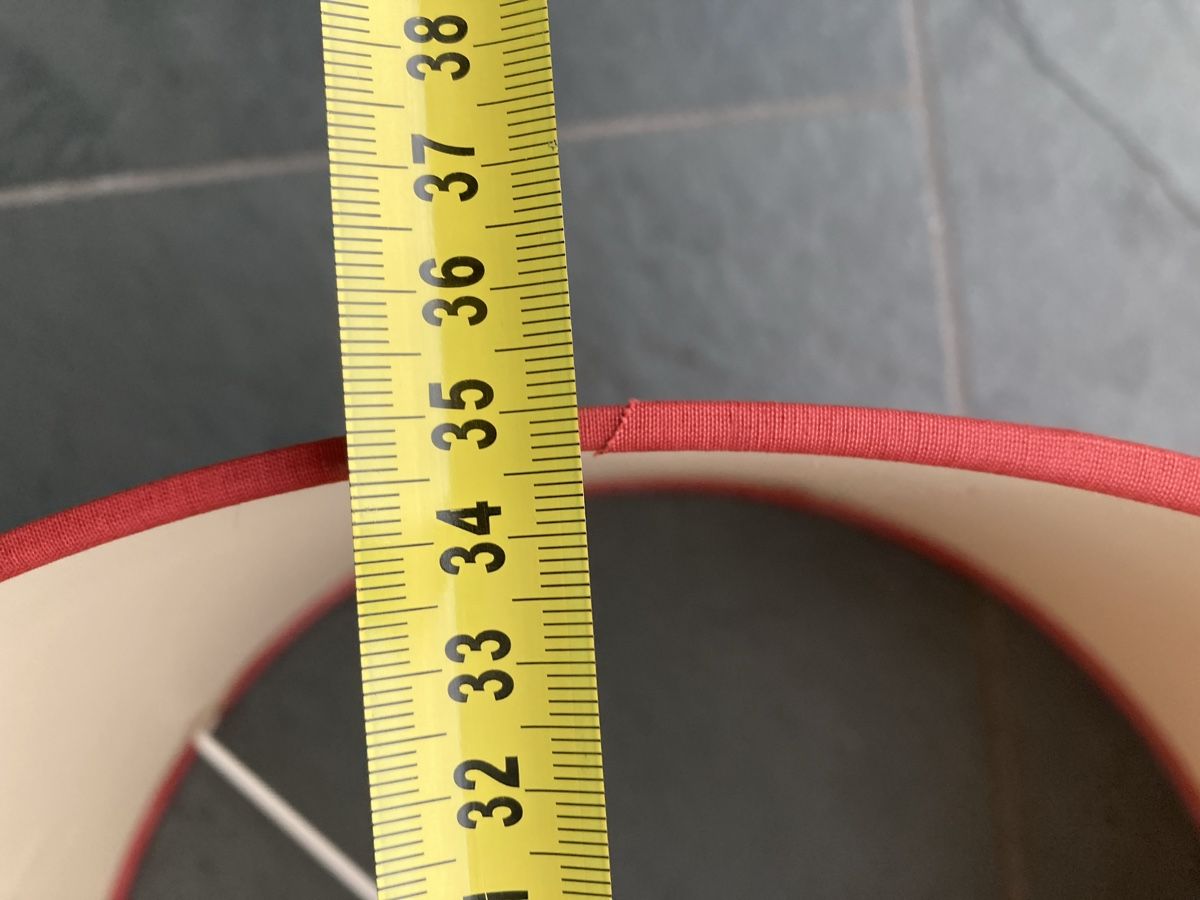 Lampenschirme: Lampenschirm Rohseide Bordeauxrot, D 35cm – Gebraucht aus Zürich von kostbares 5