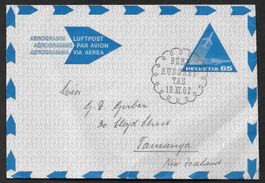 Flugpost Aerogramm Nr. 101 gestempelt ET Bern 19.3.1962