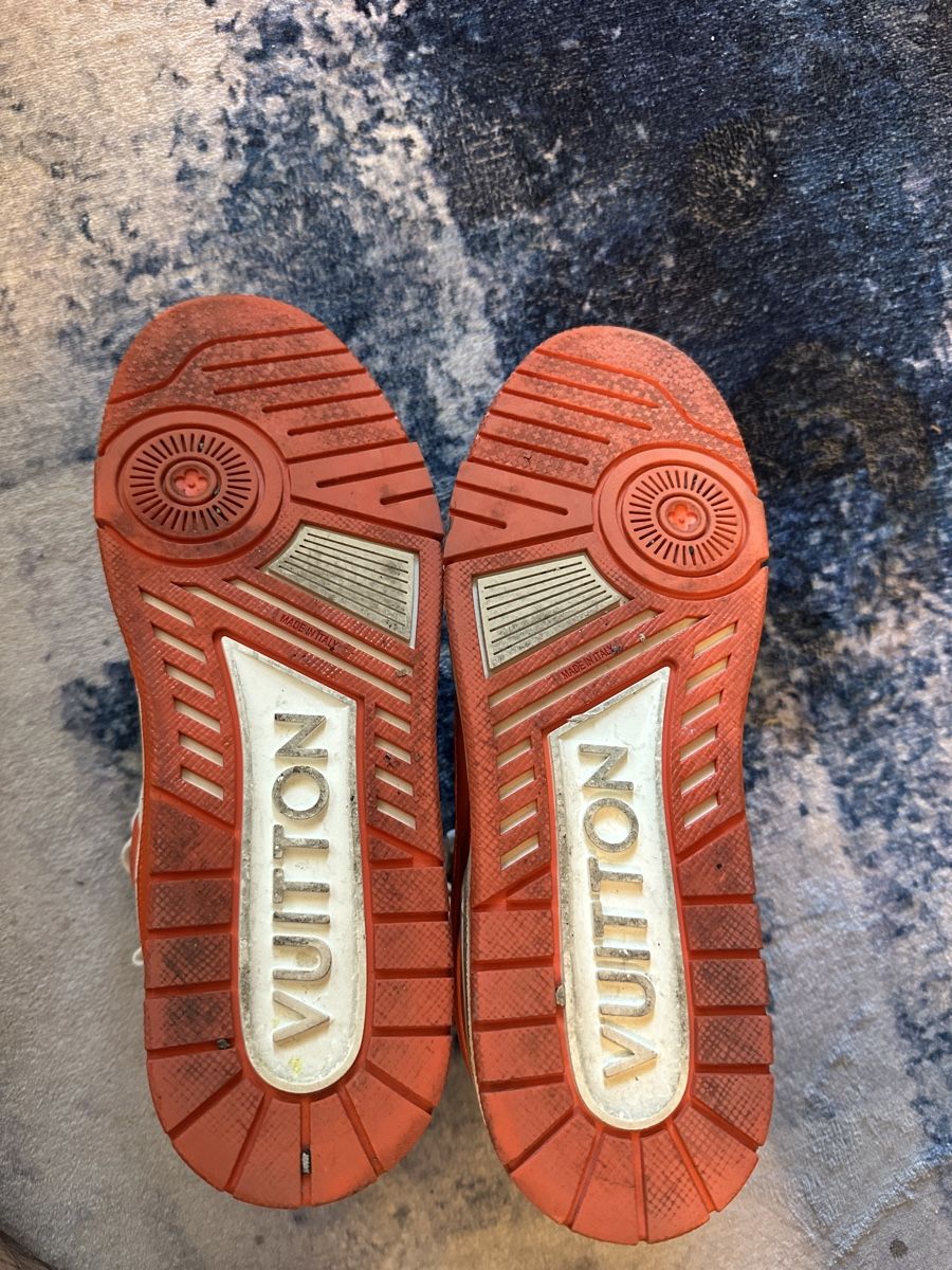 Louis Vuitton Scarpe da uomo: Louis Vuitton LV Trainer Sneaker Orange Gr. 43 – Usato da Neuenhof venduto da aleksa.goat 3