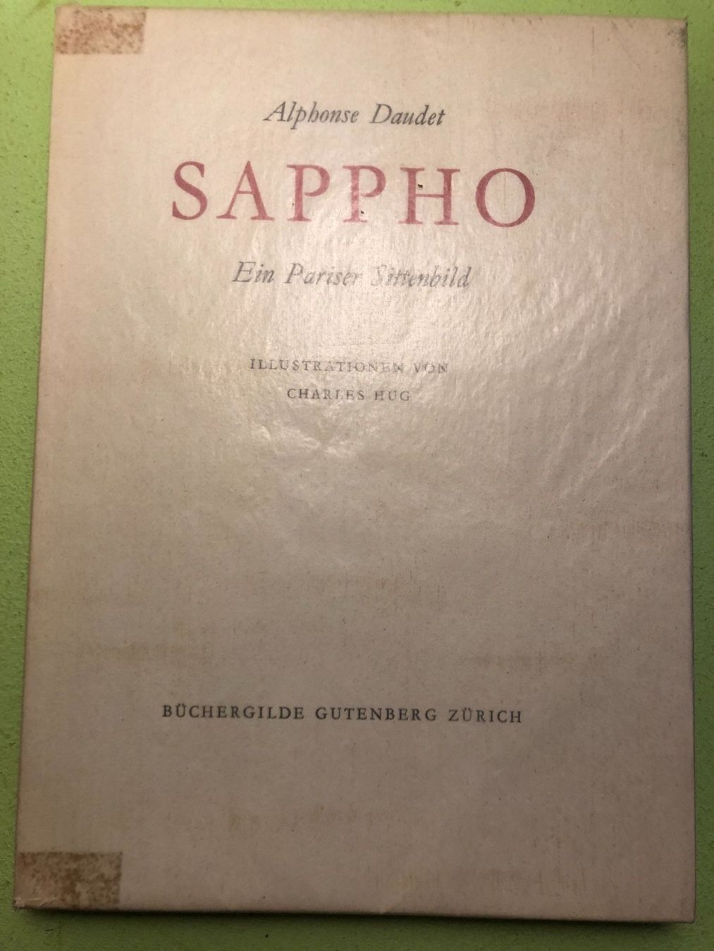 Libri: Alphonse Daudet: Sappho – Usato da Zürich venduto da allp