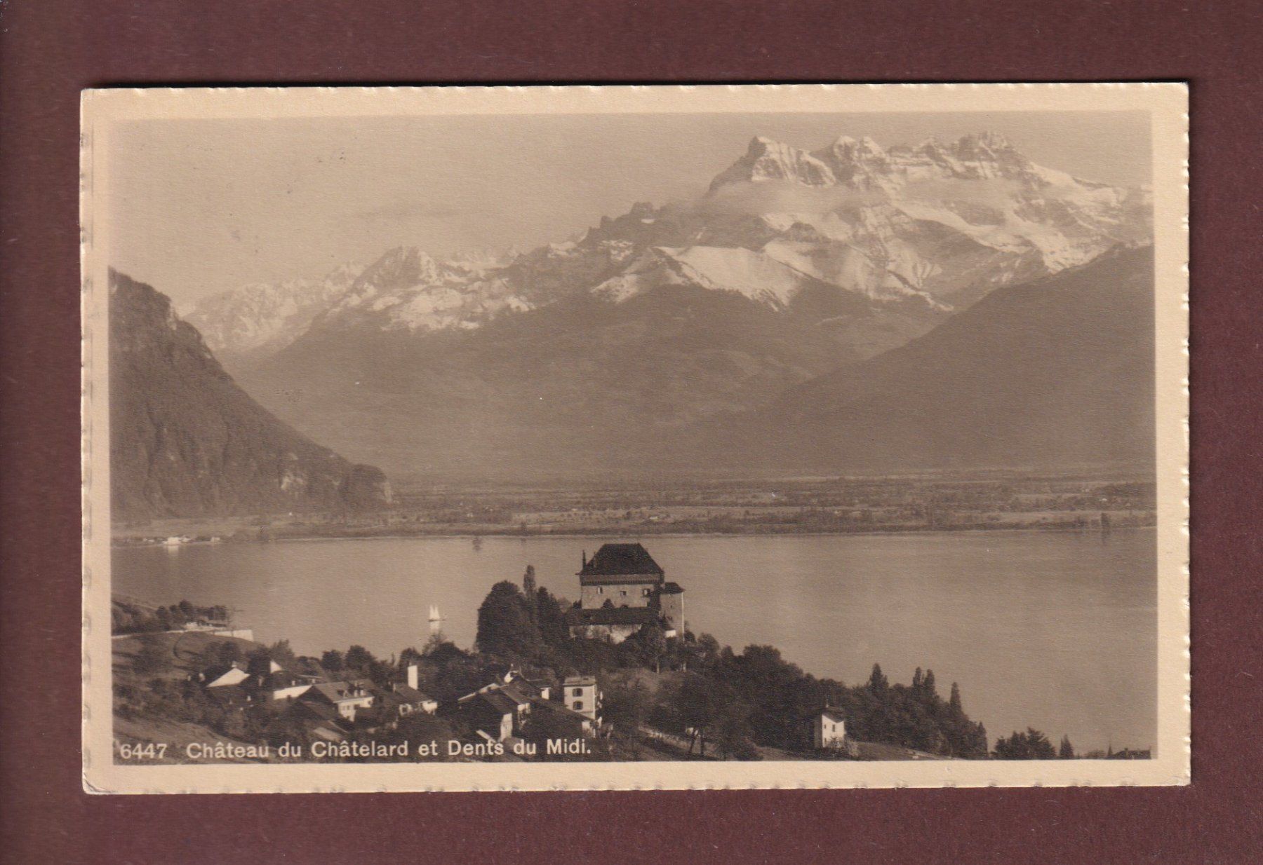 Cartoline postali: Château du CHÂTELARD - Dents du Midi - 1913 – Usato da Pully venduto da nicecards-shop