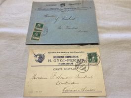 Travers et Noiraigue document boucherie 1915 et 1922