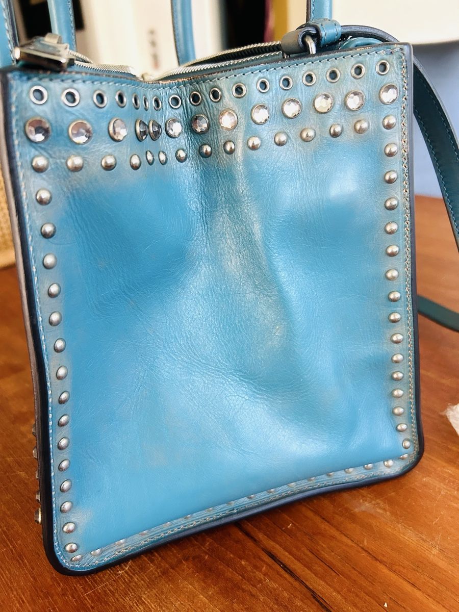 Prada Borse da donna: Prada Vitello Leder blau VP 3200 chf – Usato da Zürich venduto da Margrete 4