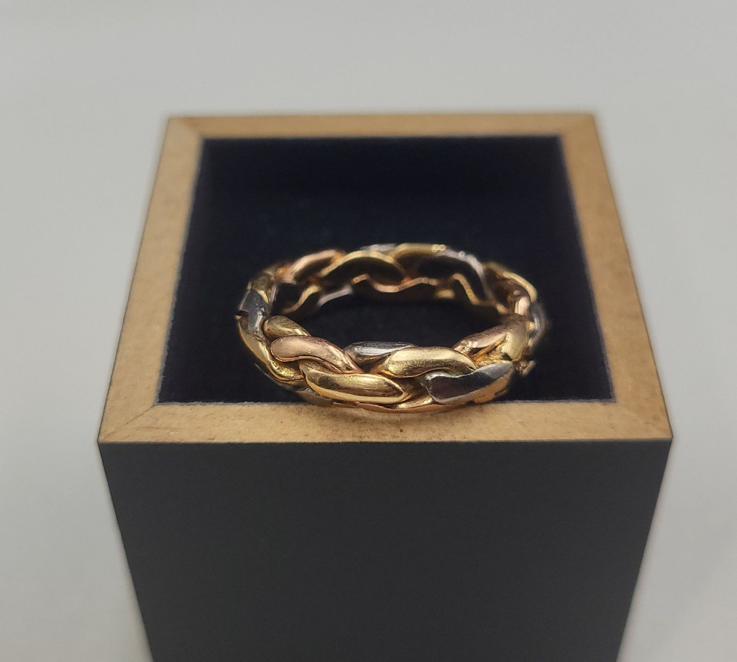 Anelli: Massiv 585 Gold Tricolour Ring – Usato da Wald ZH venduto da Dasilver