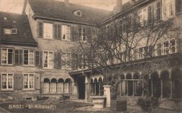 Brunnen + Garten, St. Albanstift Basel - ca. 1920