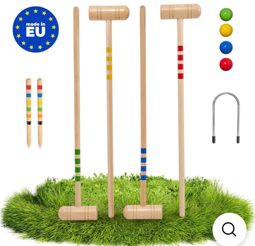 Giochi: GICO Krocket-Set mit Tasche. Neu! – Nuovo e nell'imballaggio originale da Brütten venduto da Acutis2006 8
