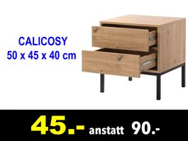 🔴 Nachttisch CALICOSY 50 x 45 x 40 cm Holzdekor /636B