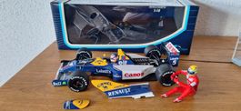 Williams FW14 Nigel Mansell mit Ayrton Senna F1 1991 1:18