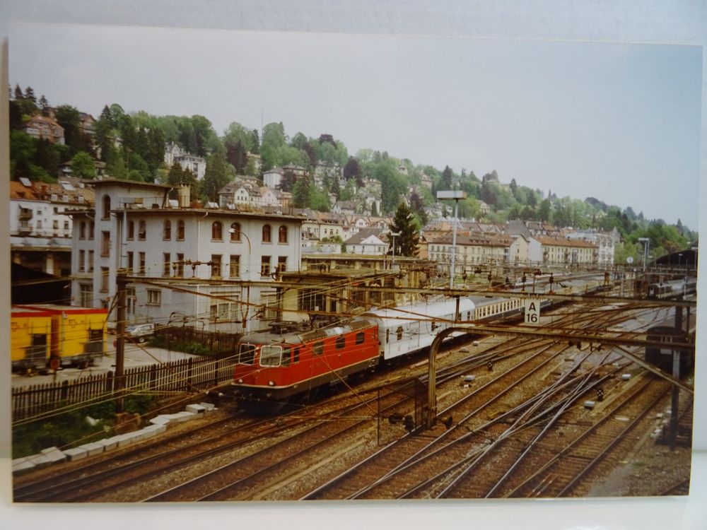 Foto SBB Re 4/4 II 11297 DB Schnellzug in St. Gallen, 05/93 (Neu ...