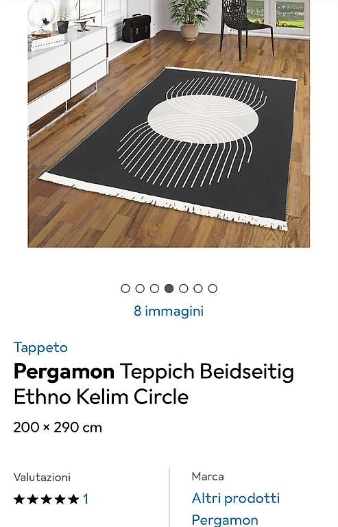 Tappeti: Tappeto in cotone double face 200x290 – Usato da Tenero venduto da chi_7y8t 2