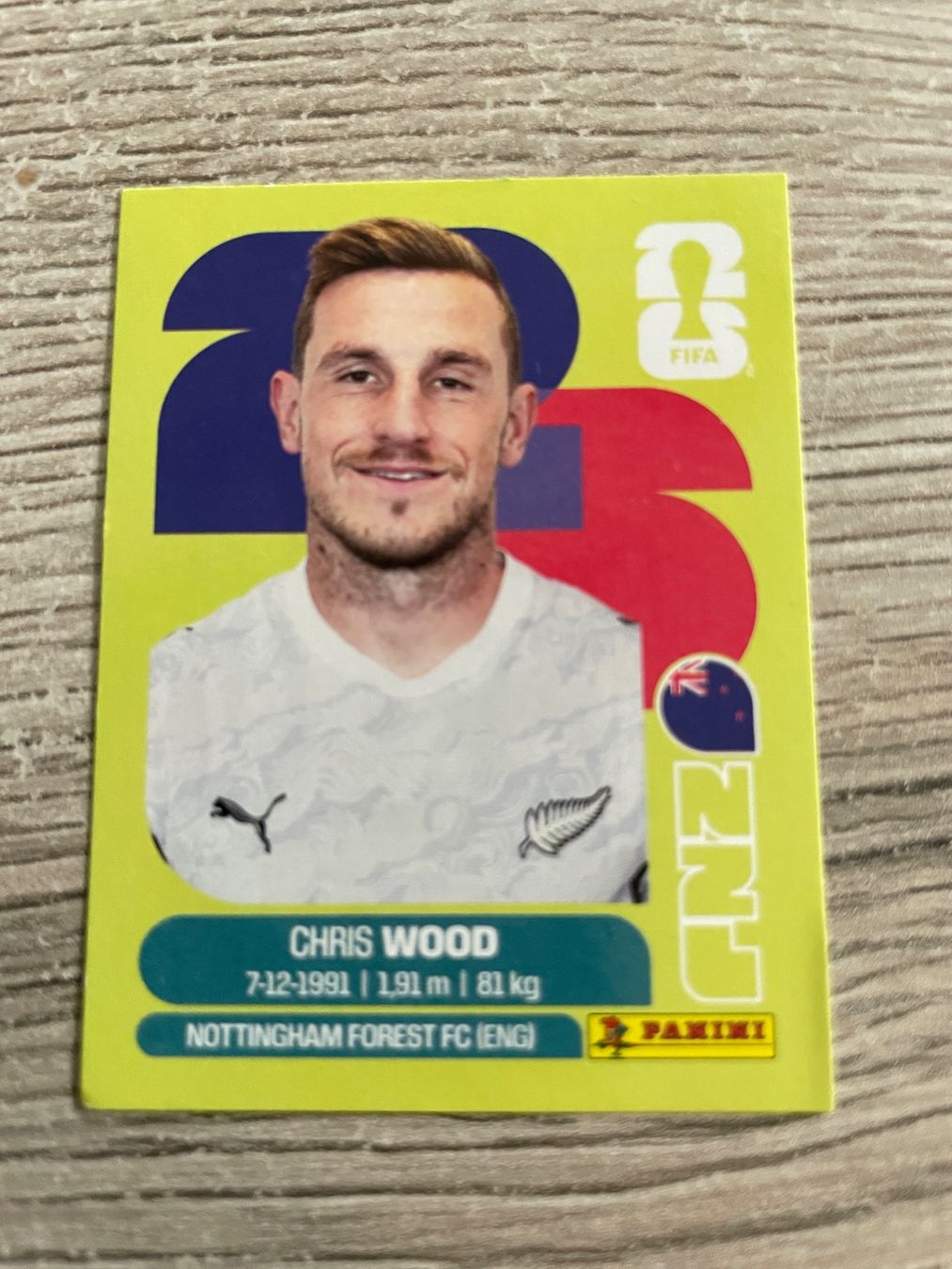 Panini Sammelbilder & Trading cards: Panini Sticker - Chris Wood – Gebraucht aus Neftenbach von Justine76