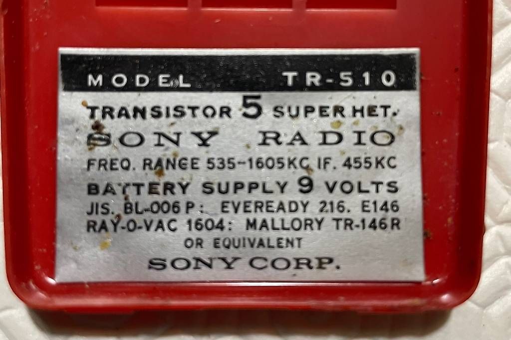 Radio: Radiolina Sony d'epoca TR-510 – Usato da Lugano venduto da gio_kvc7 1