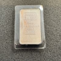 50 gramm Silber Barren Credit Suisse
