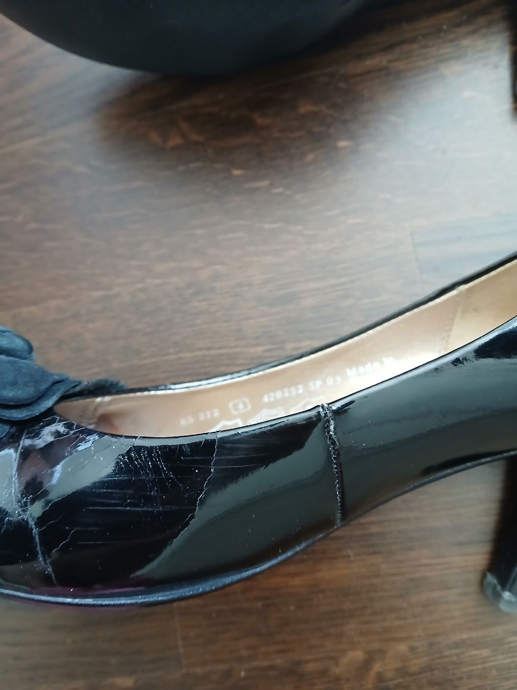 Gabor Scarpe da donna: Gabor Black Heels, Size 4, Rose Detail – Usato da Dübendorf venduto da rol_fm6d 4