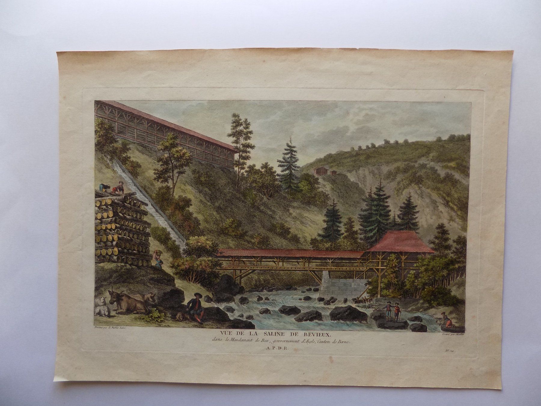 Gravures: Bevieux la Saline – D'occasion à Risch par Antikfee
