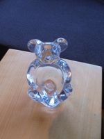kleine Kristall Glas Bär Figur "Art Vannes France"